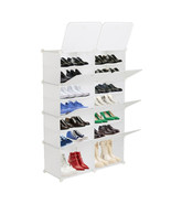 Shoe Rack Organizer 7-Tier Portable 28 Pair Shoe Rack Expandable for Hee... - £45.99 GBP