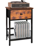 Record-Player-Stand With Vinyl Storage, 3 Tier Record Player Table With ... - $47.96
