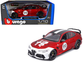 Alfa Romeo Giulia GTAm 99 Red Metallic 1 18 Diecast Bburago - $1,193.49 MXN