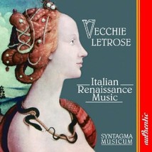 Vecchie Letrose: Italian Renaissance Music  - £9.01 GBP