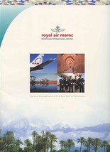Royal Air Maroc Moroccan International Airlines Folder &amp; Information Sheets 1990 - £30.16 GBP
