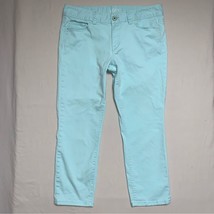 LOFT Ann Taylor Mint Green Pants Women’s 6 Modern Crop Trousers Colored Denim - £17.03 GBP