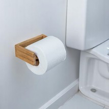 Traditional Solid Teak Wall Mount Toilet Paper Holder - $200.04 CAD
