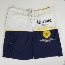 Corona Extra Beer Board Shorts Men&#39;s 38 Cargo Pocket Drawstring Swim Suit Trunks - £15.72 GBP