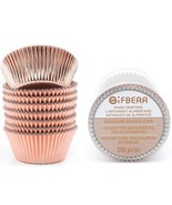 Gifbera Rose Gold Foil Cupcake Liners Standard Baking Cups Muffin Wrappe... - £14.07 GBP