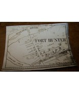 1866 ANTIQUE FORT HUNTER MOHAWK RIVER NY PHOTO OF MAP SCHOHARIE CREEK - £7.74 GBP