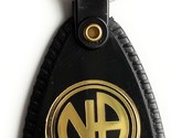 NA Keytag Black Plastic Narcotics Anonymous Keychain Clean &amp; Serene - £5.52 GBP