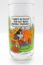 Camp Snoopy McDonalds Glass Theres No Excuse For Not Being Lucy Peanuts Gang - £15.34 GBP