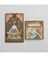 Artkissed Handmade Magnet Lot 2 Collage Pictures With Sayings 2008 - £18.28 GBP