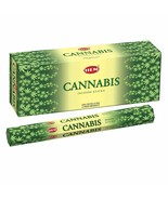 Hem Cannabis Incense Sticks Natural Hand Rolled Fragrance Agarbatti 120 ... - £14.41 GBP