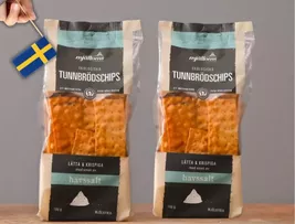 2-Pack Organic Flat bread chips sea salt, 100g (3.52 Oz), Mjälloms EKO b... - $24.67