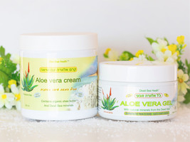 Natural Aloe Vera Gift Set: Cream &amp; Gel,Healing Minerals from the Dead S... - $83.16 CAD