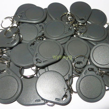 100pcs 125KHz EM/HI R/W Writable Tag Rewrite Changeable Fob RFID Proximity Grey - £67.89 GBP