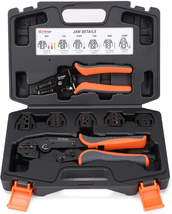 iCrimp Ratcheting Crimping Tool Set 8PCS Quick Change Jaws AWG 20-2 - $61.33