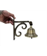 Decorative/Plain Brass Call Bells Ship Bell Nautical Bell Bracket Mounts... - £77.39 GBP