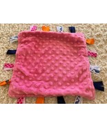 Handmade Girl Pink Fleece Blue Flannel Ribbons Whales Lovey Security Bla... - $100.56 MXN