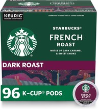 Starbucks K-Cup Coffee Pods, Dark Roast Coffee, French Roast For, 96 Pod... - $74.99