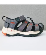KEEN Newport H2 Grey Red Sandals Water Shoes Little Kid Toddler Size 8 - £17.45 GBP