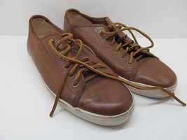 Frye Mens Brown Leather Low Top Lace Up Sneakers Size US 10 M - £23.09 GBP