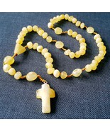 Butterscotch Baltic Amber Rosary Beads  / Certified Genuine Baltic Amber - $1,085.25 MXN
