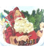 Vintage Enamelware Santa Claus Christmas Mug - $298.37 MXN