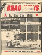 Drag News 2/23/1968-Orange County International Raceway cover-1968 Drag News-... - £39.77 GBP