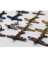 (14) Painted WWII Metal Diecast Fighter Planes 1 1/4&quot; - $26.72