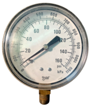 Marshalltown Pressure Gauge 0-160 PSI 3- 1/2” G90606 [e-07] - $14.10 CAD