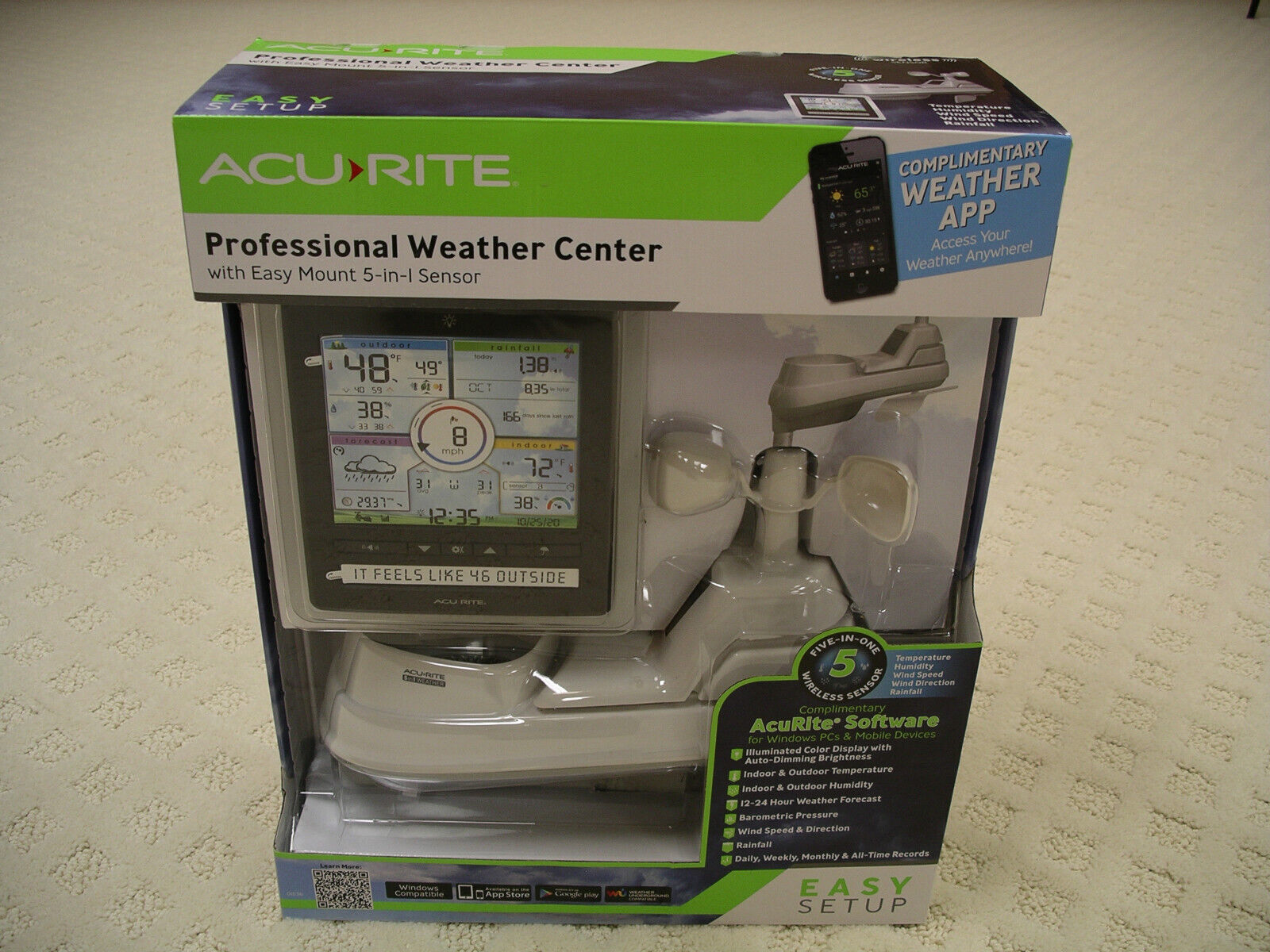 Acurite Weather Station Kit with PC connect Model 01536 (Bundle) - £117.32 GBP