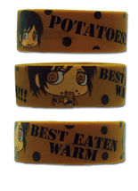 Attack on Titan Sasha Potatoes Best Eaten Warm Wristband #54060 * NEW SE... - $9.99