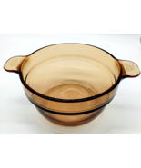 Vision Ware Amber Glass Casserole Dish 2 Handled V-20-8  Corning Pyrex F... - €16,30 EUR