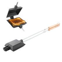 Megachef 4.3 Inch Cast Iron Pie Iron Outdoor/Camping Cookware with Long ... - $43.16