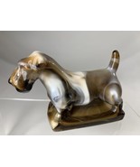 Imperial Glass CARAMEL SLAG SCOTTIE DOG CHAMP SEALEYHAM TERRIER Figurine - $89.09