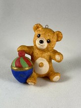 Hallmark Vintage Porcelain Teddy Bear Christmas Ornament #1 1980s - £7.64 GBP