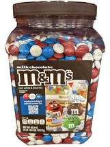 M&amp;M&#39;s RED, WHITE &amp; BLUE PATRIOTIC MIX 62 OZ Milk Chocolate ~ Celebrate USA! - £27.57 GBP