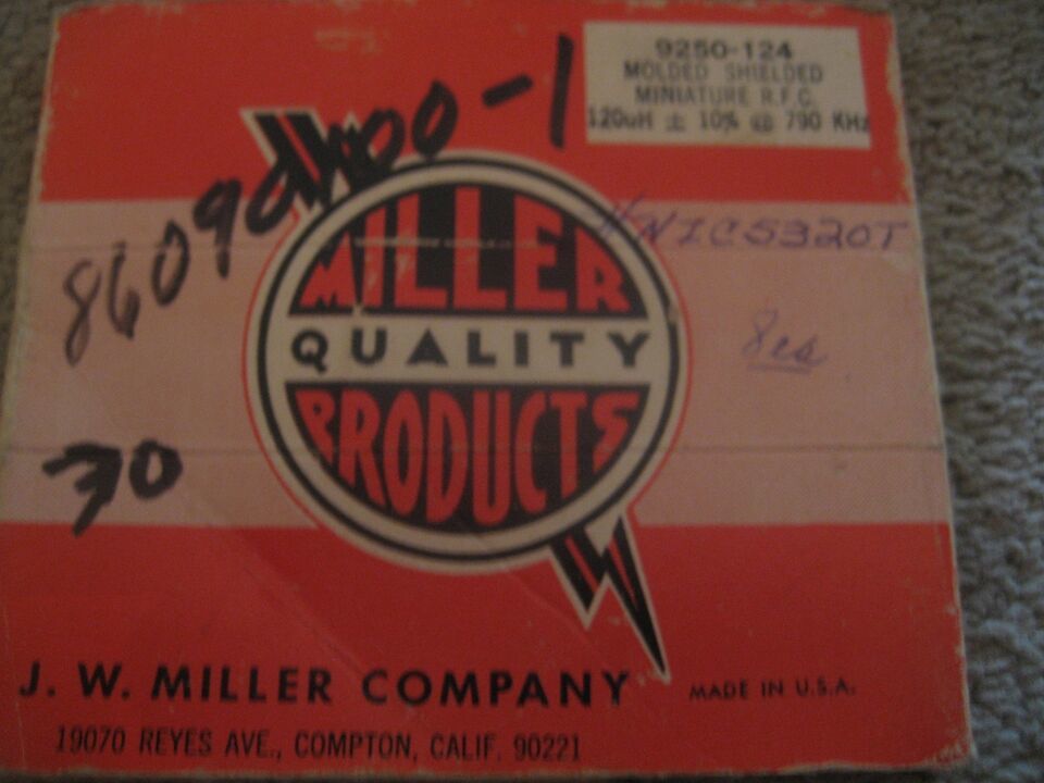 NEW OEM Miller Resistors Capacitors Molded Shielded Miniature LOT 6  #- ... - $22.03