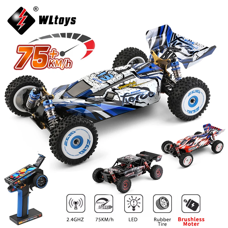 WLtoys 124017 V2 75KM/H 2.4G RC Car Brushless 4WD Electric High Speed Off-Road - £136.99 GBP+