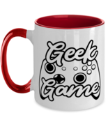 Geek game , red Two Tone Coffee Mug. Model 60075  - £19.11 GBP