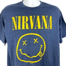 Nirvana Smiley Face 2018 Retro Throwback T-Shirt sz XL 46x31 Kurt Cobain... - £18.04 GBP