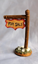 Lefton Colonial Christmas Village Figurine, “For Sale Sign”, 1994, 01390 - $8.59