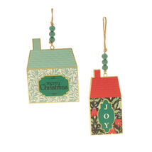 Holiday House Ornament (Set of 4) 6&quot;H - 829221 - $66.24 CAD