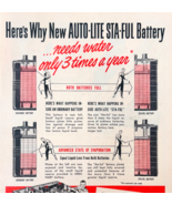 1948 Auto-Lite Sta-Ful Battery Advertisement Automotive Supply Vintage F... - $460.99 MXN