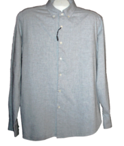 Massimo Dutti Men&#39;s Gray Italian Fabric Cotton Shirt Size 2XL  - $37.11