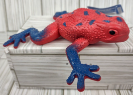 Stretchy Frog Squishy Stretchable Figure Squeeze Toad Squeezable Red Blue Toy 3+ - £13.43 GBP