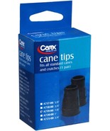 Carex Black Cane Tips Replacement 7/8&quot;, 1 Pair of 2 Count (FGA719-00 ) - $168.94 MXN