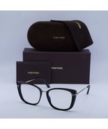 Tom Ford FT5816-B 001 Shiny Black/Gold/Clear Blue Light Block 53mm Eyegl... - $208.69