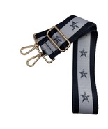 Black Grey Stars and Stripes Adjustable Crossbody Bag Purse Guitar Strap... - $470.41 MXN