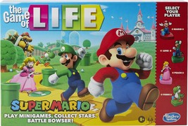 The Game of Life Super Mario Edition Board Game for Kids Ages 8 and Up Play Mini - $62.83