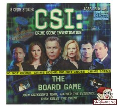 CSI Crime Scene Investigation: The Board Game w/ 8 Crime Stories - used - £15.94 GBP