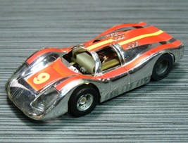 SLOT CAR TYCO Porsche 917 Chrome/Orange with CHASSIS VINTAGE HO - £19.60 GBP